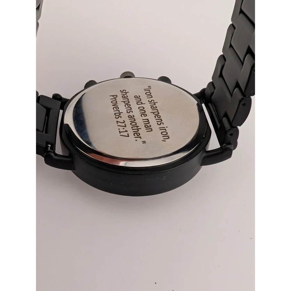 Stay Fine Wood‎ Chronograph Quartz Watch Men 44mm Case 7